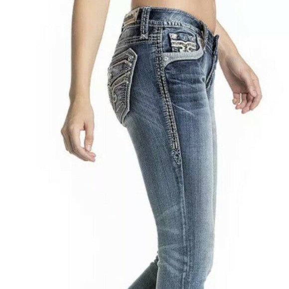 NWT! ROCK REVIVAL "KAMEA" SKINNY JEANS 28 MSRP$189 - Picture 12 of 15